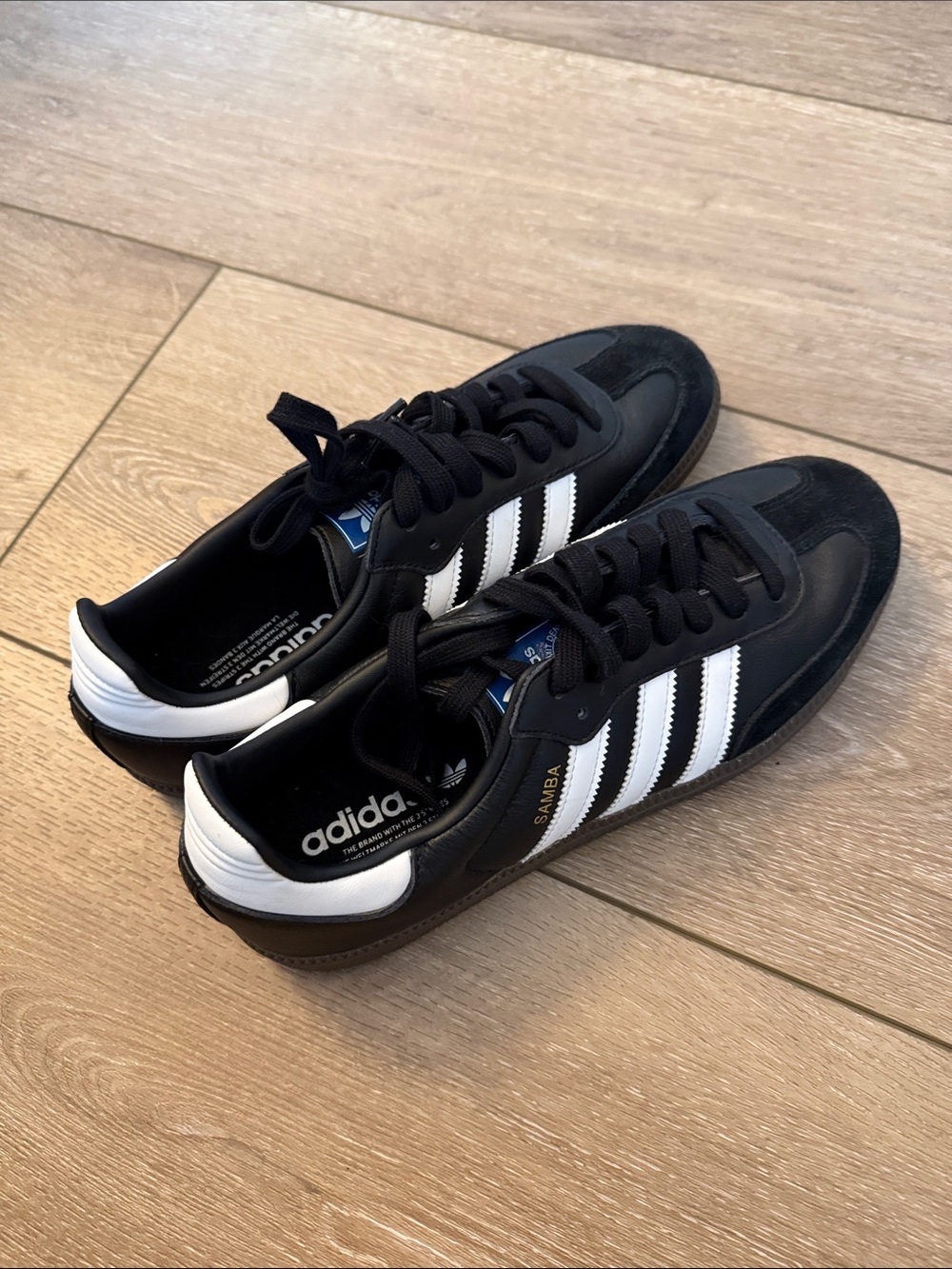 adidas Samba Low-Profile Sneakers - Black/White - Picture 3 of 5